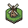 A tiny hexagonal meadow with a windmill